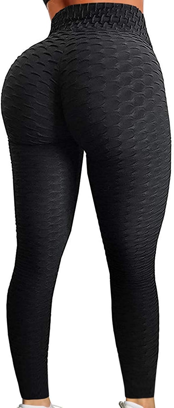 Women's Sexy High Waist Butt Scrunch Push Up Tummy Control Leggings Stretch Gym Workout Yoga Pants