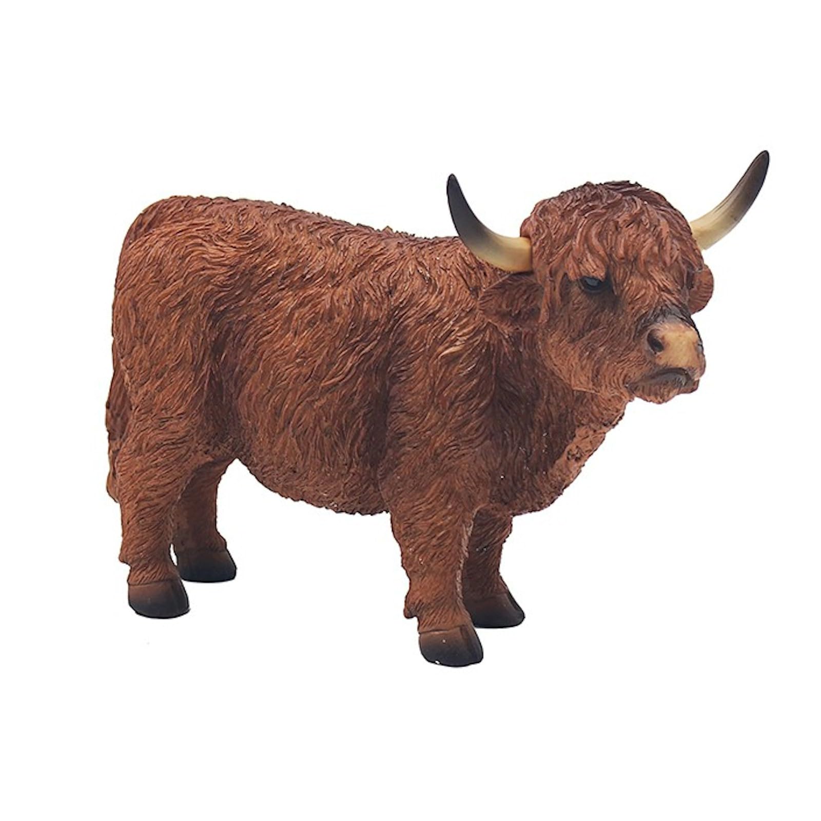 Lesser & Pavey Highland Cow Ornaments For Gift | Lovely Highland Cow Gifts For Home and Office Decoration | From The Leonardo Collection Animal Ornaments Range -LP72462
