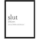 Serif Design Studios Slut Definition - Unframed Art Print Poster Or Greeting Card