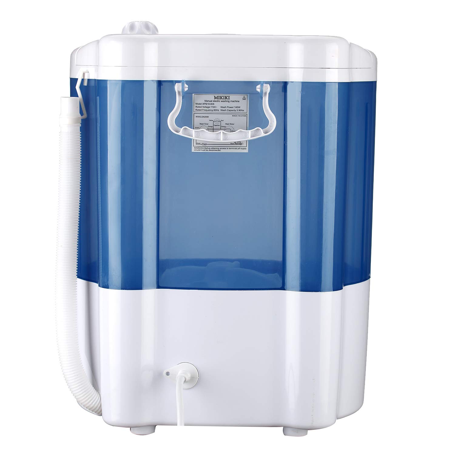 MIKIKI Mini Washing Machine for Compact Laundry, Portable Washing