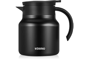 WYHVAND 27Oz Thermal Coffee Carafes For Keeping Hot/Cold, Stainless Steel Coffee Carafe, Dustproof Insulated Water Carafe for