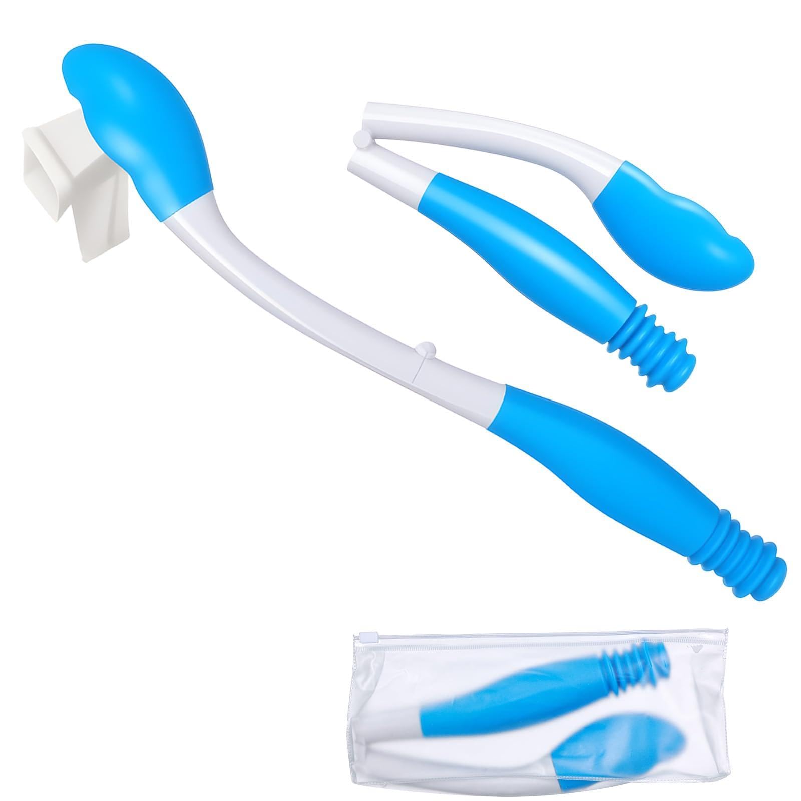 Nicoone Toilet Aids Tools Folder Long Reach Comfort Wipe Bottom Wiper Toilet Aids Buddy Toilet Tissue Aids for Motion Assistance Extends Reach for Limited Mobility