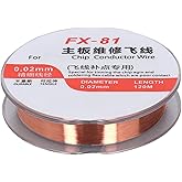 Kadimendium Enameled Wire PCB Accurate Repair Wire High Electrical Conductivity Insulation Copper Winding Wire (FX 0.02mm Dia