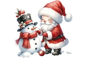 Santa Wall Decal - Wall Decor Toilet Seat Sticker - Wall Stickers Holiday Stickers, Refrigerator Decal Removable, Christmas D