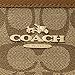 COACH SIGNATURE AVA SHOULDER TOTE KHAKI / SADDLE