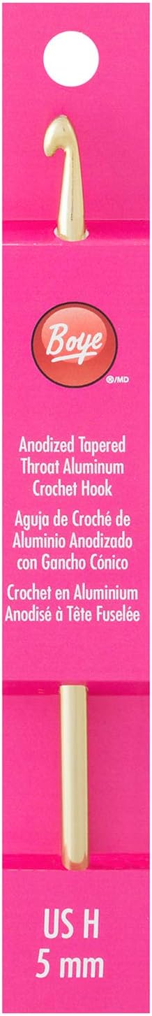 pics Size H/8/5Mm Crochet Hook boye 332621800hm aluminum crochet hook size h 5 mm 6