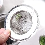 ILLUVA Stainless Steel Bathroom Hair Filter Catcher Drain Cover Pack of 2 view 4