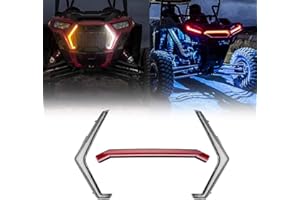KEMIMOTO XP 1000 Fang Lights Accent Light Kit - Front/Rear, IP67 Front Turn Signal and Center Taillight Compatible with Polaris RZR XP 1000 Turbo # 2884053# 2884871 2019 2020 2021 2022 2023