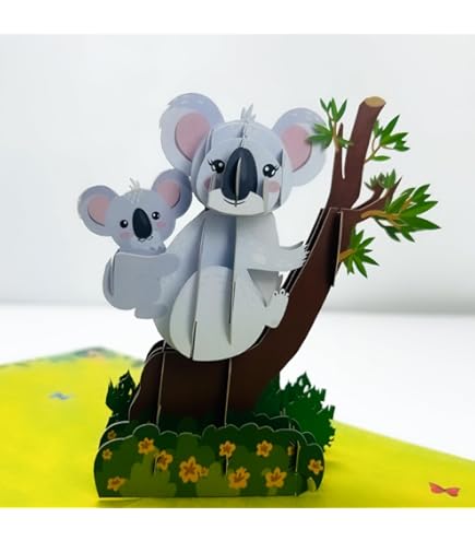 Old English Co. Koala Birthday Card - Cute Animal Card With Gold Foil For Anyone Special