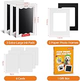 Nabance Paw Print Kit for Dogs & Cats with 3 Inkless Pads & Frames view 4