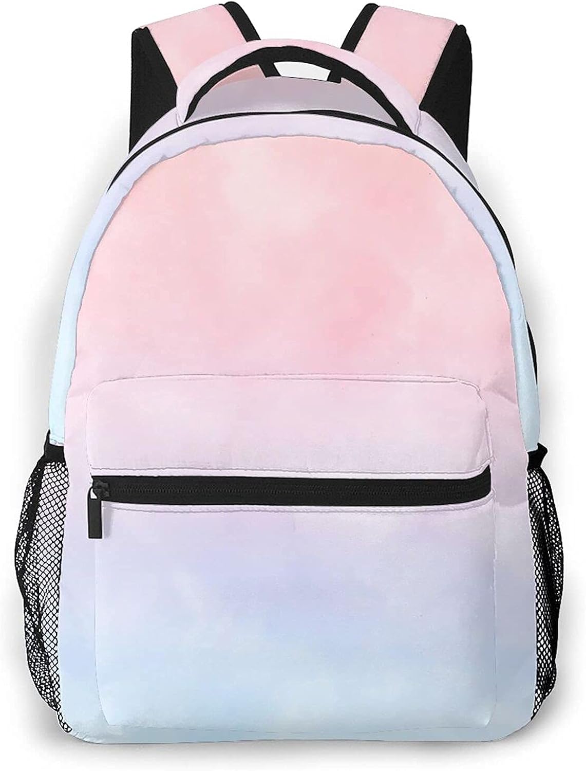 School Backpack Orange Blue Gradient Pastel for Girls Boys laptop Bookbag Durable Casual Daypack