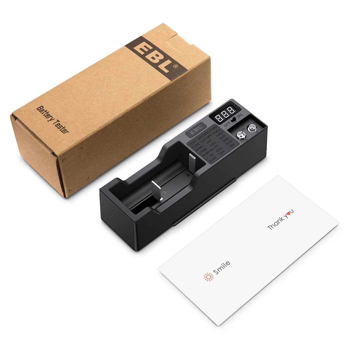 EBL testeur de Pile Universel pour AA AAA 9V Piles de Ni-MH Li-ION Ni-MH Alcaline