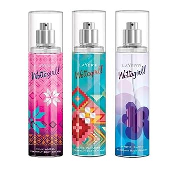 LAYER'R WOTTAGIRL PINK ANGEL, PURE PARADISE, MYSTIC ISLAND COMBO OF 3