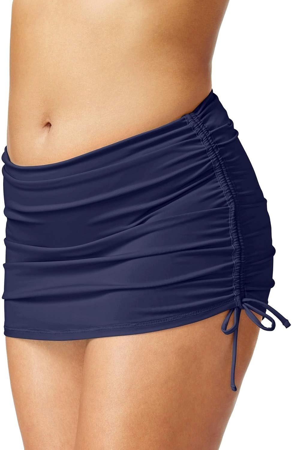navy swim skirt