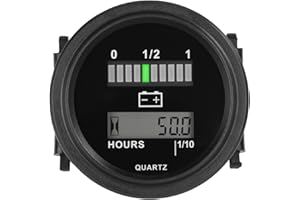 Jayron Lead Acid Battery Indicator Meter Gauge Battery Capacity Meter Waterproof Battery Charge Indicator for Ezgo Golf Cart 