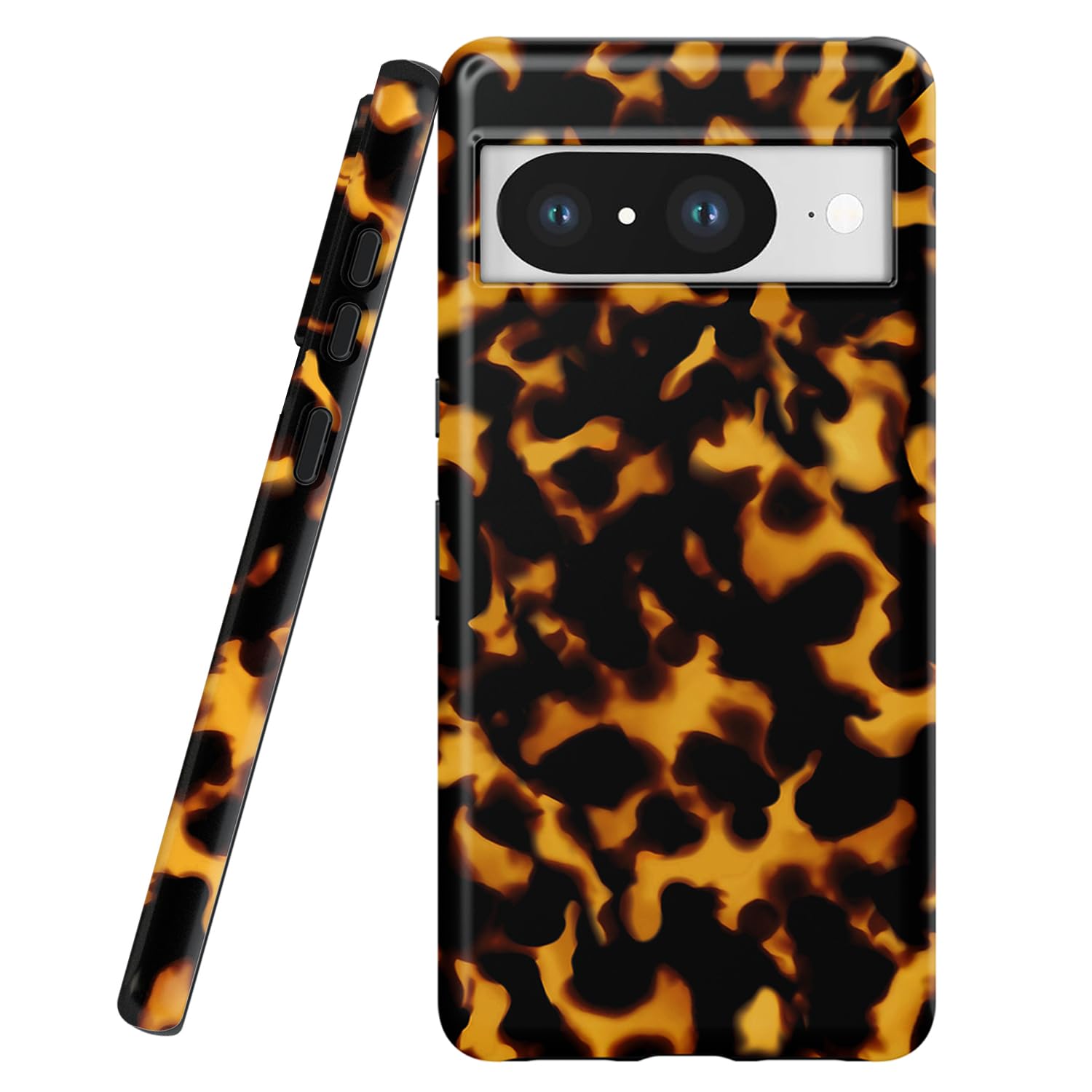uCOLOR Designed for Google Pixel 8 Case, Shockproof Design Protective Slim Stylish TPU Durable Phone Cover Case Non-Slip Precise Cutouts for Camera (Tortoise Shel)