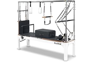 Faittd Aluminium Pilates Reformer,Pilates Reformer Equipment with Reformer Accessories, Reformer Box, Padded Jump Board, Reformer Pilates Machine for Home Workouts