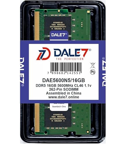 Crucial RAM 16GB Kit (2x8GB) Memória DDR5 4800MHz CL40 Laptop