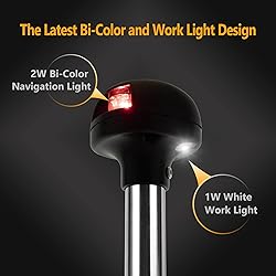 MARINE SYSTEM LED Bi-Color Navigation Bow Light Red