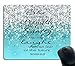 Smooffly Proverbs 31:25 Mouse Pad,Bible Verse Blue Sparkles Glitter Pattern Mouse Pad