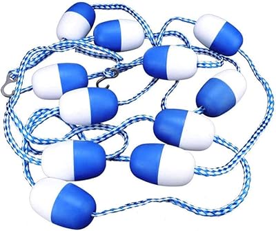 Apofly Swimming Pool Safety Divider 5M Float Rope Lane Line Hooks