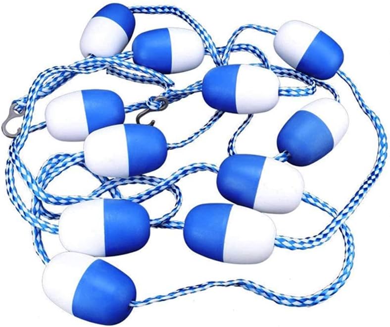 Apofly Swimming Pool Safety Divider 5M Float Rope Lane Line Hooks