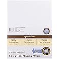 Recollections White Heavyweight Cardstock Paper, 8.5" X 11" - 100 Sheets