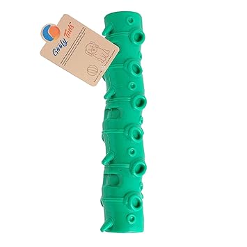 Goofy Tails Super Squeaky Stick Rubber Chew Dog Toy
