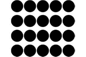 PATIKIL 5" Round Floor Sticker, 20 Pack Floor Spot Marker Self Adhesive Waterproof Vinyl Line Up Sign Decorative Stickers for