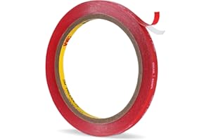 Double Sided Tape 1/4'' x 15.4 Ft Clear, 4905 Mounting Tape Heavy Duty Foam Adhesive for Automotive Car Trim, Molding, Badges