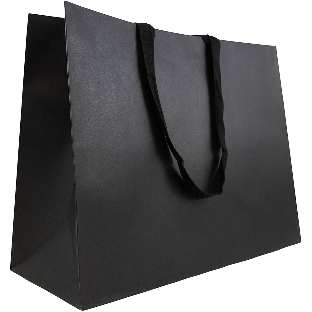 JAM PAPER Heavy Duty Matte Horizontal Gift Bags XL 17 x
