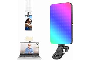Portable Selfie Light for iPhone: 90 LED Rechargeable Phone Fill Lights, Ring Light for Camera Picture, Makeup Photo, Video C