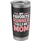 Track and Field Mother, My Favorite Runner Calls Me Mom Stainless Steel Insulated Tumbler