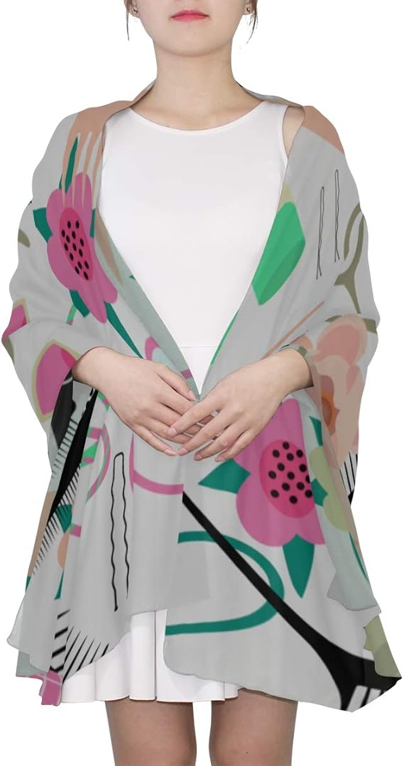 Bufanda Suave De Mujer Con Estampado De Caballos – Tamaño Grande (90x180 Cm), Ligera Y Para Todas Las Estaciones