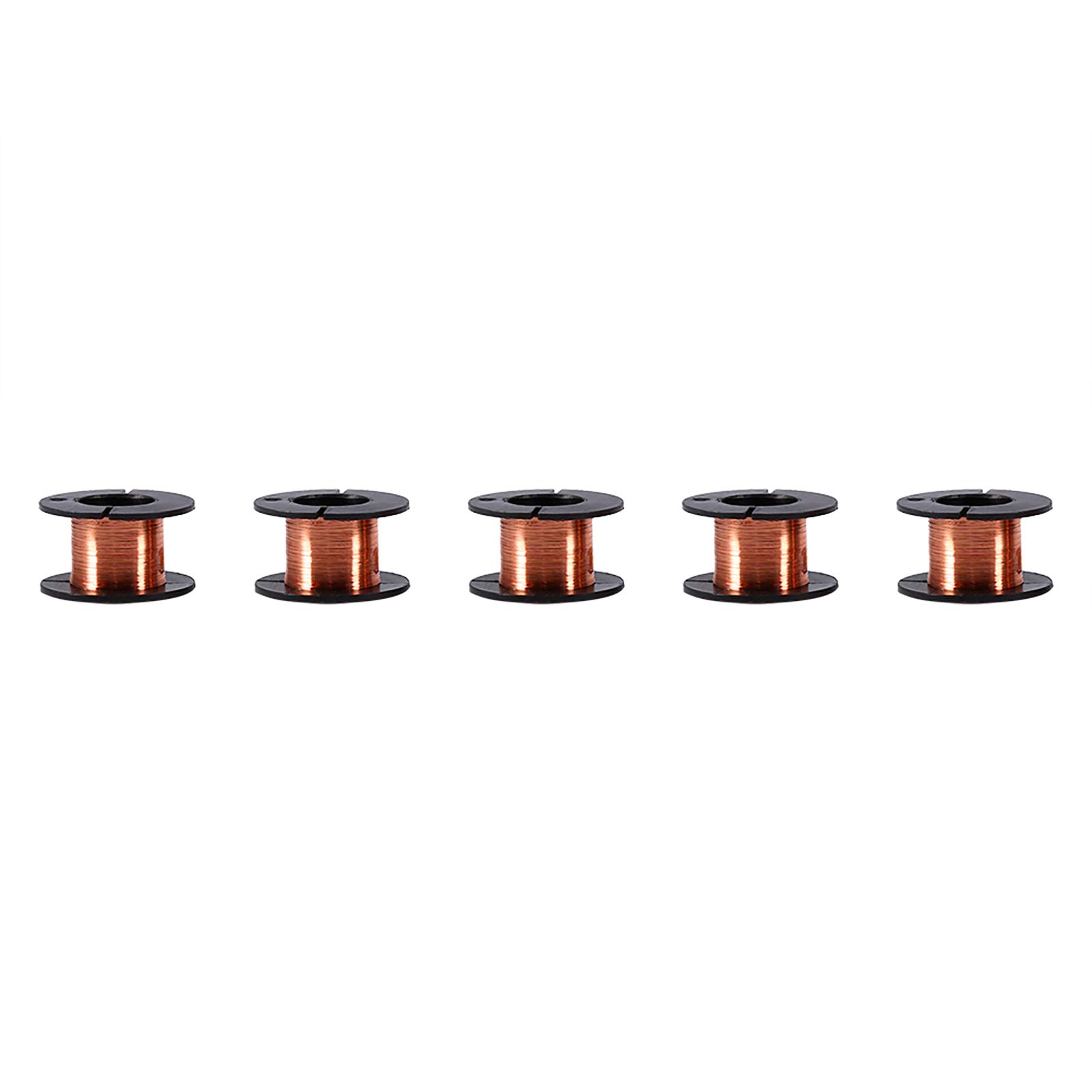 5pcs 0.1mm Copper Wire, 15m Soldering Copper Wire for Motors Speakers Electromagnets