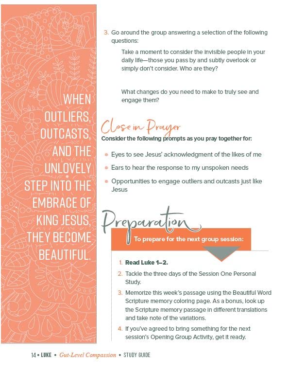 Luke Bible Study Guide plus Streaming Video: Gut-Level Compassion (Beautiful Word Bible Studies)