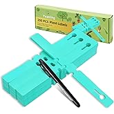 Plant Labels 200Pcs Yuanling Plastic Plant Tree Tags Wrap Around Hanging Tags Nursery Tree Markers Adjustable Garden Labels for Indoor Outdoor Gardening Plants (Teal)