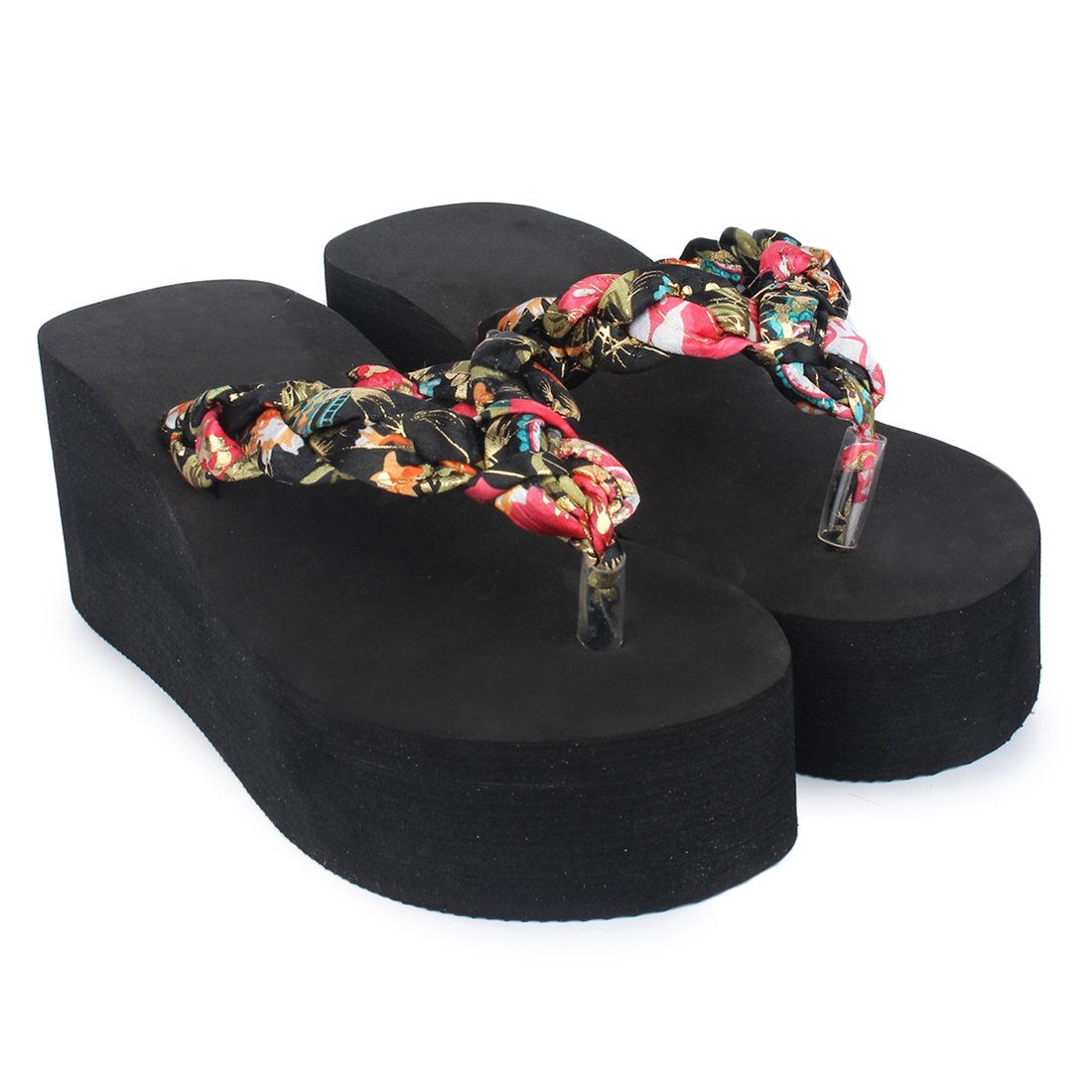 do bhai women's rubber wedges