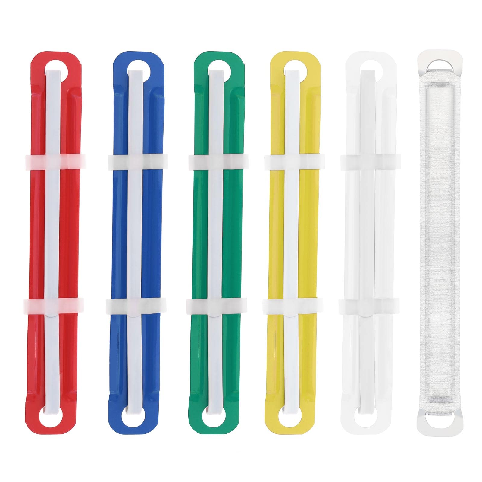eMagTech 200Pcs Document Paper Fasteners Filing Strip Fastener Filing Clip Metal Filing Paper Fastener Clips Accessories for Office School Students