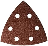Bosch SDTR082 80 Grit Detail Sander Abrasive Triangles for Wood (25 Pack), 3-3/4