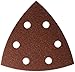 Bosch SDTR082 80 Grit Detail Sander Abrasive Triangles for Wood (25 Pack), 3-3/4