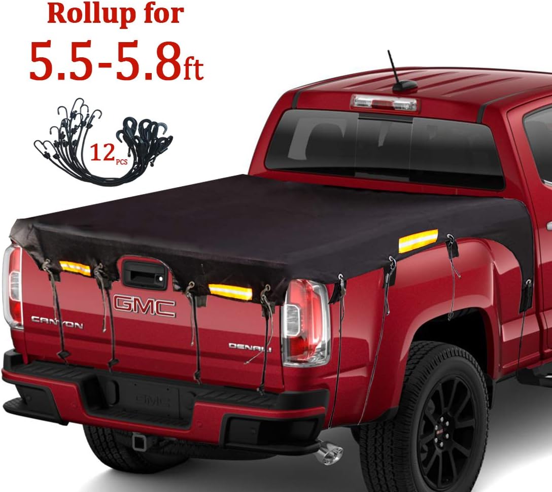 Amazon Com Coverify Truck Bed Cover Standard Bed 6 5 Box For Ford F150 F150 Raptor Silverado Sierra Ram Colorado Truck Bed Tarp Super Duty Cargo Net Automotive