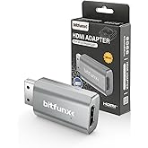 BITFUNX Dreamcast HDMI™ Adapter - Supports VGA to HDMI™, Plug & Play Video Game Adapter with No Lag, Mini HD Video Audio Converter for Dreamcast Game Console All Version