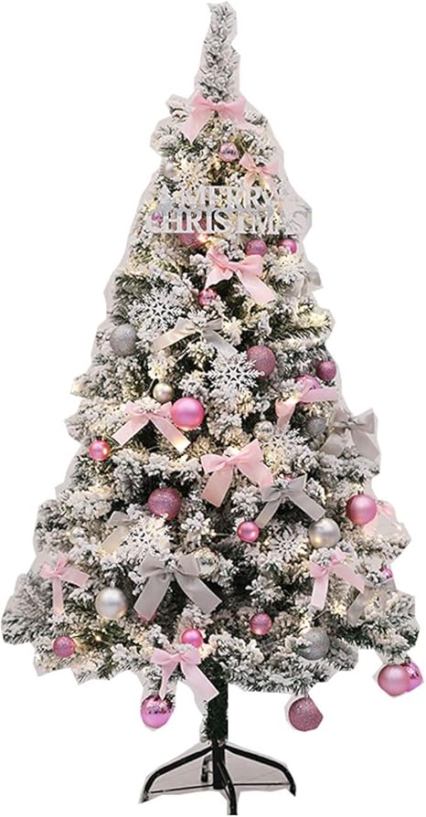 Amazon クリスマスツリー 白 ホワイト Christmas Tree クリスマス飾り 雪化粧 ピンク色飾りがあるのセットがあります オーナメントセット 高濃密度 組立簡単 イベント用 収納便利 クリスマスグッズ インテリア用品 クリスマスツリー おもちゃ