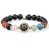 Crystal Vibe Taurus Zodiac Bracelet Healing Crystal Constellation Bracelet with Carnelian Garnet Rose Quartz Green Aventurine Apatite Tiger's Eye Horoscope Gift
