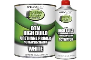 Speedokote Automotive High Build 2K Urethane Primer/Sealer WHITE Gallon Kit, SS-2950W/2790A