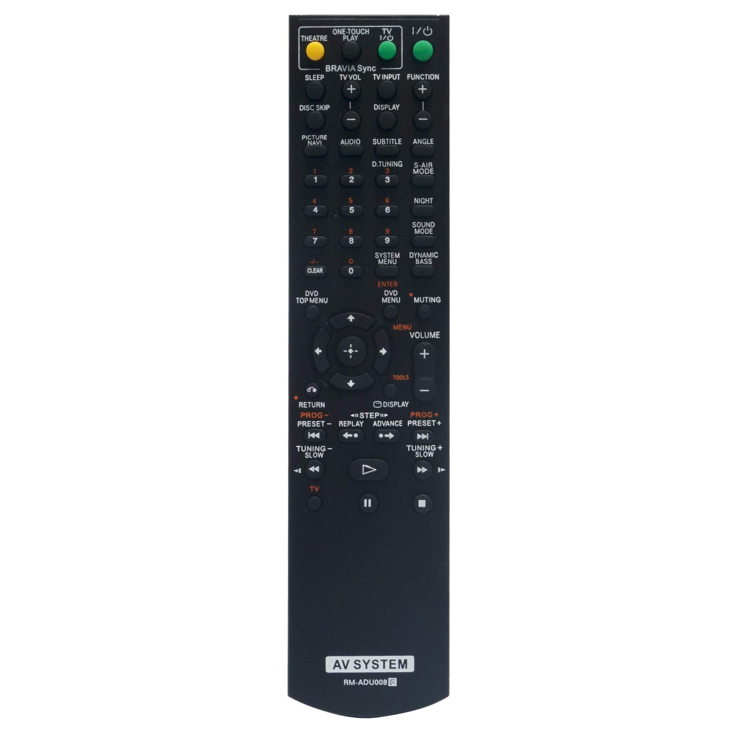 RM-ADU008 Remote Control Replacement - VINABTY RM ADU008 Remote Control for Sony RMADU008 AV System DAV-DZ360 DAV-DZ560 Remote Controller