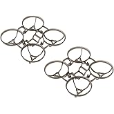 BETAFPV 2pcs Air65 II Whoop Frame Kit for 1S FPV Drone - Transparent Gray | Ultralight Weight, for Champion 65mm FPV Drone, Compatible with Matrix 1S 5IN1 II FC 0702 Motors 31mm/1219S Propeller