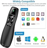 VOVIGGOL USB & Type-C 2 in 1 Wireless Presenter Clicker 2.4GHz PPT view 5