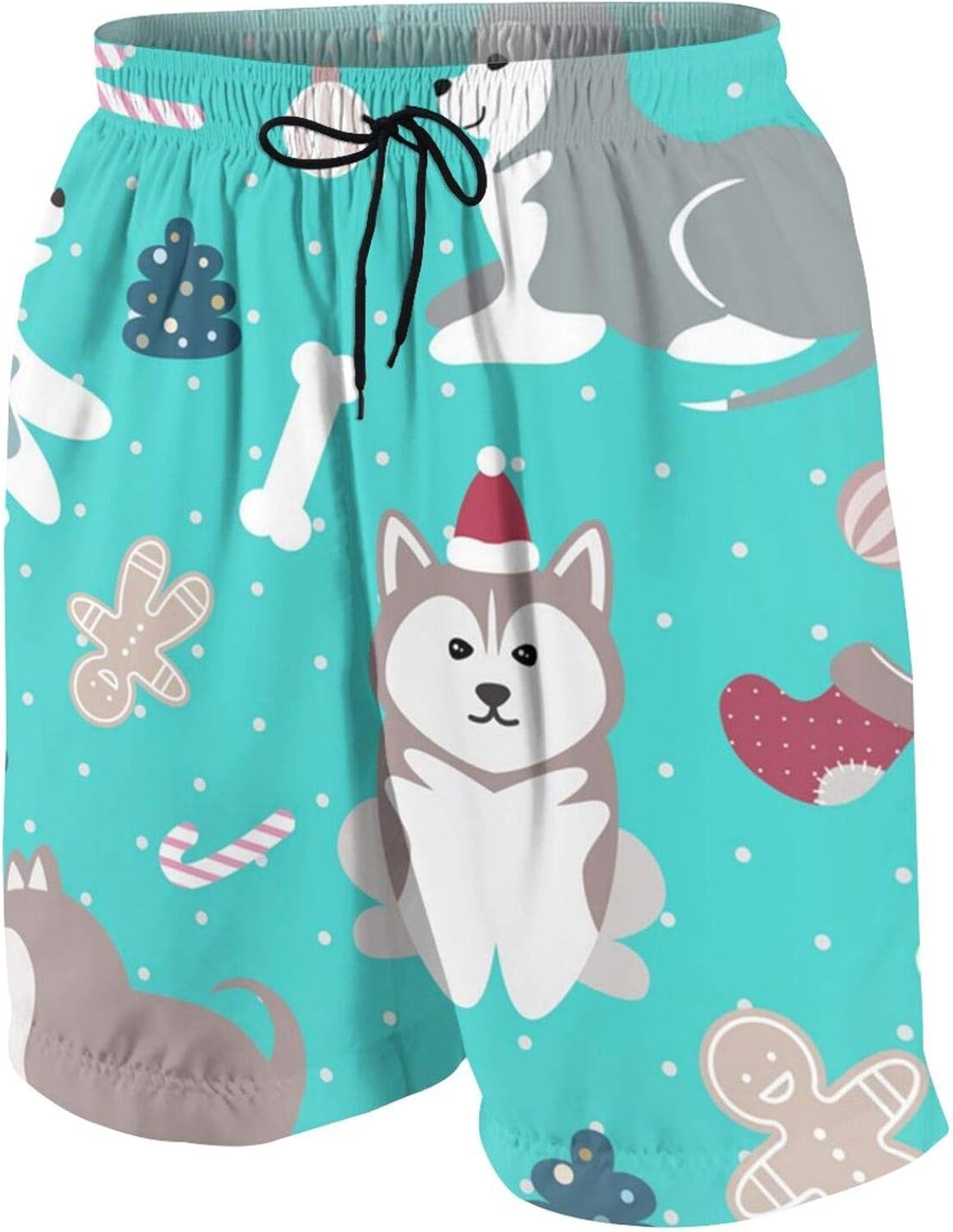 Husky Dog Pattern Teen Beach Shorts Pants Swim Trunks Sports Shorts